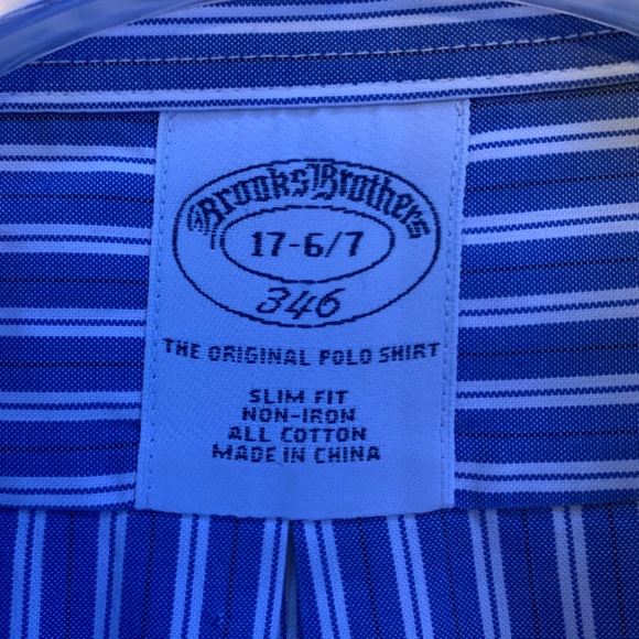 Brooks Brother’s Slim Fit Stripe Dress Shirt - Picture 3 of 6